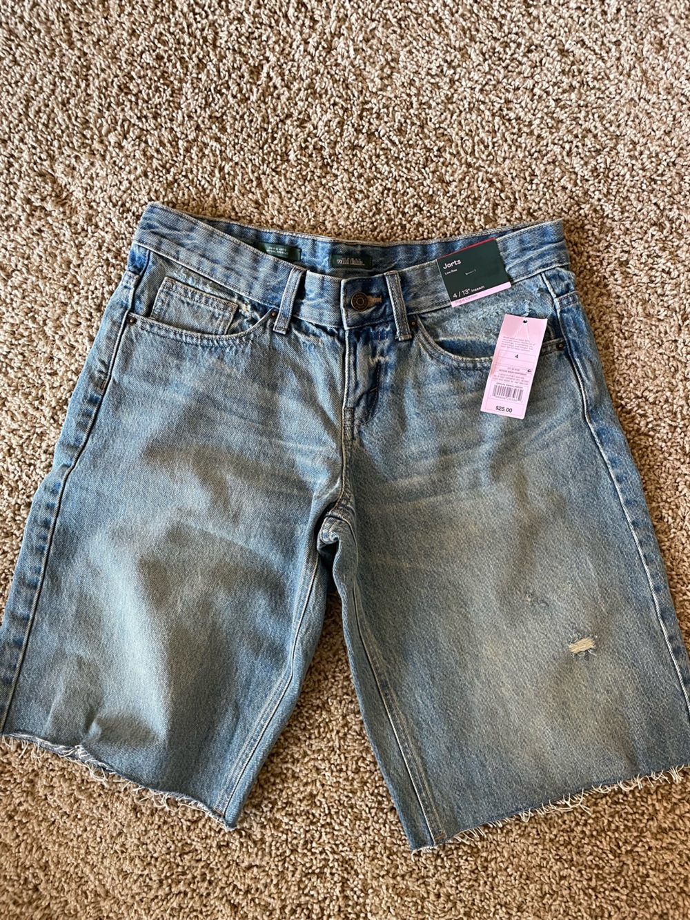 wild fable Washed Blue Denim Cutoff Shorts